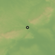 Shaded relief of the 51 km around Bodajk, drawn from the GMTED2010 grid
