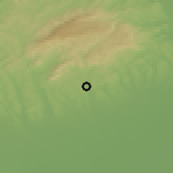 Shaded relief of the 50 km around Bogács, drawn from the GMTED2010 grid
