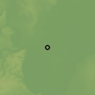 Shaded relief of the 51 km around Bogyiszló, drawn from the GMTED2010 grid