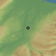 Shaded relief of the 43 km around Eiðar, drawn from the GMTED2010 grid