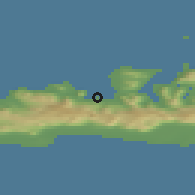Shaded relief of the 43 km around Grundarfjörður, drawn from the GMTED2010 grid