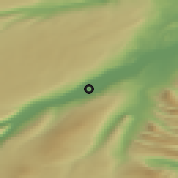 Shaded relief of the 43 km around Hallormsstaður, drawn from the GMTED2010 grid
