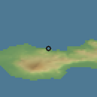 Shaded relief of the 43 km around Ólafsvík, drawn from the GMTED2010 grid