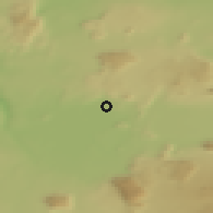 Shaded relief of the 43 km around Reykjahlíð, drawn from the GMTED2010 grid
