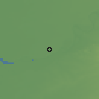 Shaded relief of the 58 km around Bharūch, drawn from the GMTED2010 grid