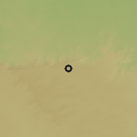Shaded relief of the 58 km around Buldāna, drawn from the GMTED2010 grid