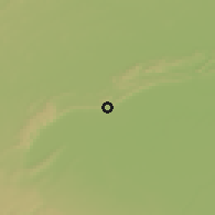 Shaded relief of the 57 km around Būndi, drawn from the GMTED2010 grid