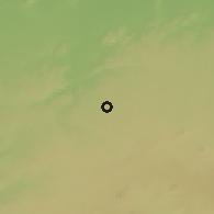Shaded relief of the 58 km around Chatra, drawn from the GMTED2010 grid