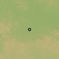 Shaded relief of the 59 km around Ādilābād, drawn from the GMTED2010 grid