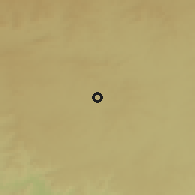 Shaded relief of the 58 km around Chhindwāra, drawn from the GMTED2010 grid