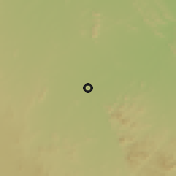 Shaded relief of the 59 km around Dharmavaram, drawn from the GMTED2010 grid