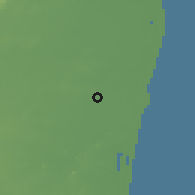 Shaded relief of the 60 km around Ambattur, drawn from the GMTED2010 grid