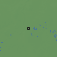 Shaded relief of the 58 km around Dum Dum, drawn from the GMTED2010 grid