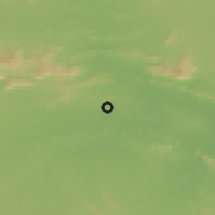 Shaded relief of the 58 km around Ādityāpur, drawn from the GMTED2010 grid