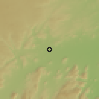 Shaded relief of the 60 km around Gudiyāttam, drawn from the GMTED2010 grid