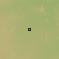 Shaded relief of the 59 km around Anantapur, drawn from the GMTED2010 grid