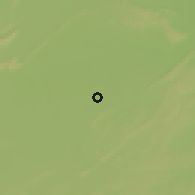 Shaded relief of the 57 km around Hindaun, drawn from the GMTED2010 grid