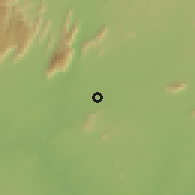 Shaded relief of the 60 km around Idāppādi, drawn from the GMTED2010 grid