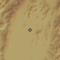 Shaded relief of the 58 km around Imphāl, drawn from the GMTED2010 grid
