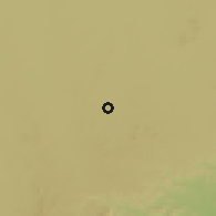 Shaded relief of the 58 km around Indore, drawn from the GMTED2010 grid