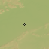 Shaded relief of the 58 km around Itārsi, drawn from the GMTED2010 grid