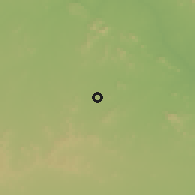Shaded relief of the 59 km around Jagtiāl, drawn from the GMTED2010 grid