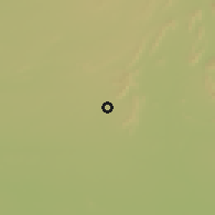 Shaded relief of the 57 km around Jaipur, drawn from the GMTED2010 grid