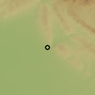 Shaded relief of the 56 km around Jammu, drawn from the GMTED2010 grid