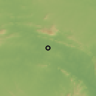 Shaded relief of the 58 km around Jamshedpur, drawn from the GMTED2010 grid