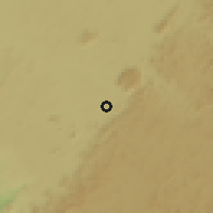 Shaded relief of the 59 km around Jaypur, drawn from the GMTED2010 grid