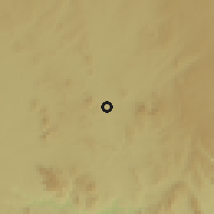 Shaded relief of the 60 km around Kanakapura, drawn from the GMTED2010 grid