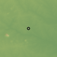 Shaded relief of the 58 km around Asansol, drawn from the GMTED2010 grid