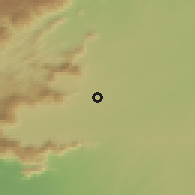 Shaded relief of the 60 km around Kavundampalaiyam, drawn from the GMTED2010 grid