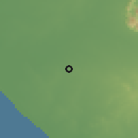 Shaded relief of the 58 km around Keshod, drawn from the GMTED2010 grid
