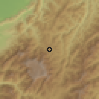 Shaded relief of the 57 km around Kohīma, drawn from the GMTED2010 grid