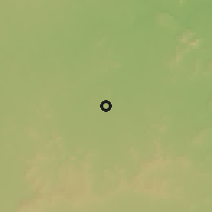 Shaded relief of the 59 km around Koratla, drawn from the GMTED2010 grid