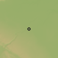 Shaded relief of the 57 km around Kota, drawn from the GMTED2010 grid