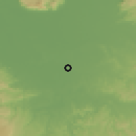 Shaded relief of the 57 km around Lanka, drawn from the GMTED2010 grid