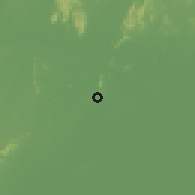 Shaded relief of the 59 km around Mangalagiri, drawn from the GMTED2010 grid