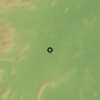 Shaded relief of the 59 km around Mārkāpur, drawn from the GMTED2010 grid