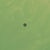 Shaded relief of the 58 km around Modāsa, drawn from the GMTED2010 grid