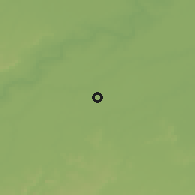 Shaded relief of the 57 km around Morena, drawn from the GMTED2010 grid