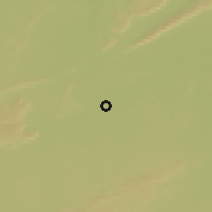 Shaded relief of the 58 km around Murwāra, drawn from the GMTED2010 grid