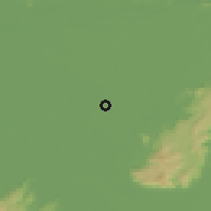 Shaded relief of the 57 km around Nagaon, drawn from the GMTED2010 grid