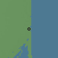 Shaded relief of the 60 km around Nāgapattinam, drawn from the GMTED2010 grid