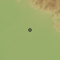Shaded relief of the 56 km around Najībābād, drawn from the GMTED2010 grid