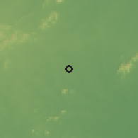 Shaded relief of the 59 km around Narasaraopet, drawn from the GMTED2010 grid