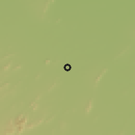 Shaded relief of the 57 km around Nārnaul, drawn from the GMTED2010 grid