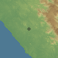 Shaded relief of the 60 km around Nedumangād, drawn from the GMTED2010 grid