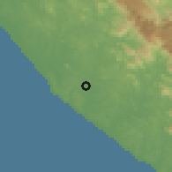 Shaded relief of the 60 km around Neyyāttinkara, drawn from the GMTED2010 grid